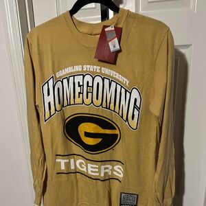 NWT Mitchell & Ness Gold Grambling State Homecoming Tee